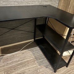  作業用デスク（横110㎝:奥行き80㎝:高さ:73㎝）椅子付きの画像