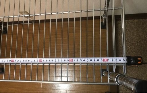 ルミナス スチールラック 幅105cm 1段 収納棚 補強バー付き メタル