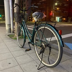 26インチ中古自転車です！防犯登録も一緒にすることができますよ