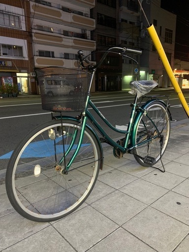 26インチ中古自転車です！防犯登録も一緒にすることができますよ！長持ちするよう仕上げてます！