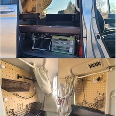 《お値下げ！》車中泊装備付き！DIYキャンピングカー（4ナンバーステップワゴン）の画像
