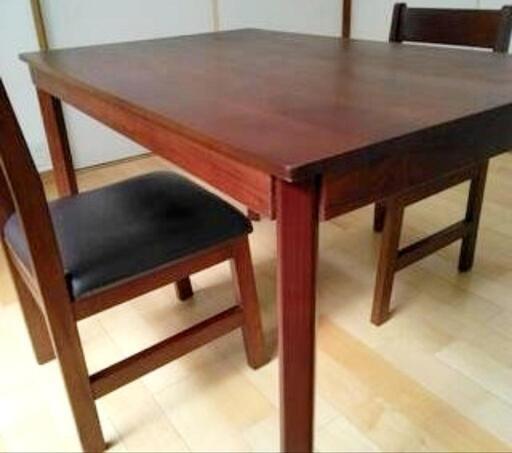 美品！高級ダイニングテーブルセット（椅子2脚）