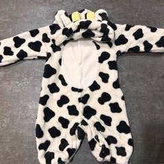 【1回着用のみ美品！】アニマル柄 ロンパース 50〜70cm