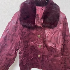 ✨新品✨RINASANTE 合皮ファー付きレザージャケット Mの画像