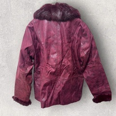 ✨新品✨RINASANTE 合皮ファー付きレザージャケット Mの画像