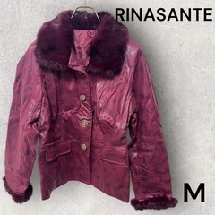✨新品✨RINASANTE 合皮ファー付きレザージャケット M