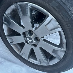 今日明日取引限定 デリカ　シャモニー D5  純正　4本 18インチ　アルミホイールの画像