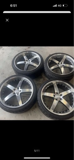 632ホイール 21インチ 5スポーク ホイールセット ロクサーニ