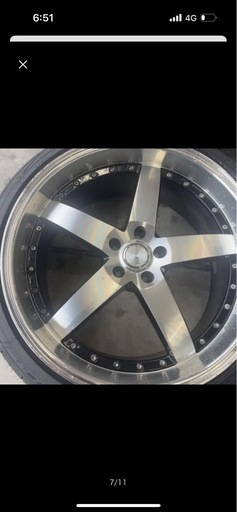 632ホイール 21インチ 5スポーク ホイールセット