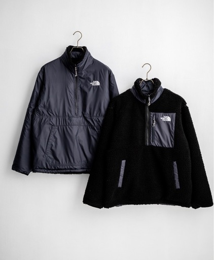 【海外限定品・新品】ノースフェイス　リバーシブルハーフジップボアジャケット　　