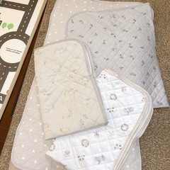 【4月上旬処分】アクア(AQUA) イブル ベビー布団 ベージュ mofua(モフア)の画像