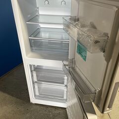 【美品】Haier 2ドア冷蔵庫 JR-NF148DK 2023年製 通電確認済み 早い者勝ち 高年式 引取歓迎 配送OKの画像