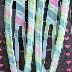 キッズ/ヘアピンぱっちん留め4点セット（新品）の画像