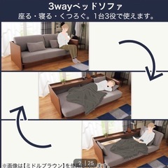 ニトリ　ソファベッドの画像
