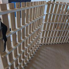 すのこベッドフレーム 折りたたみ式の画像