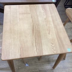 KB-13【新入荷　リサイクル品】大川家具　RIVER ダイニング3点セット　ナチュラルの画像