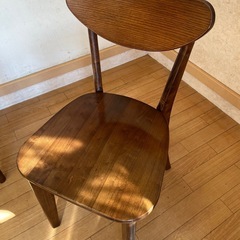 ⭐︎受付終了⭐︎大川家具　　ダイニングチェア二脚セット