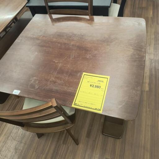 【ジモティー割あり】ダイニングセット　ブラウン