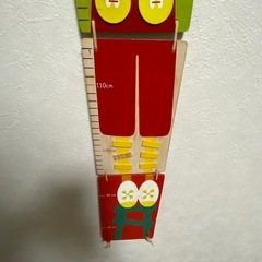 富雄で！ピノキオおもちゃ身長メーター知育可愛いおしゃれレトロスケールの画像