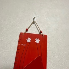 富雄で！ピノキオおもちゃ身長メーター知育可愛いおしゃれレトロスケールの画像
