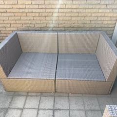 屋外用ソファ（IKEA製）の画像