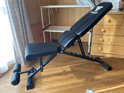 可変式ダンベル 40kgセット（20kg×2）＋トレーニングベンチ セット STEADY ST130 ST140