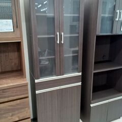 ☆ジモティ割あり☆ キッチンワゴンダークブラウン H101×W60×D42 クリーニング済み KJ8264 (リユースのサカイ)  春日部の収納家具《食器棚、キッチン収納》の中古あげます・譲ります｜ジモティーで不用品の処分