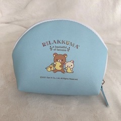 ☆新品☆リラックマ ポーチ コスメ シェル型 スパンコールの画像