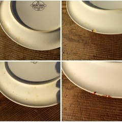【GO-454】ストーンウェア食器 丸皿 洋風皿 4種 12枚セットの画像