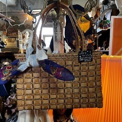 56　カゴ　バッグ　レトロ　札幌市西区　山の手　モノココ