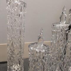 キャンドルライト クリアカラー オブジェ インテリア小物の画像