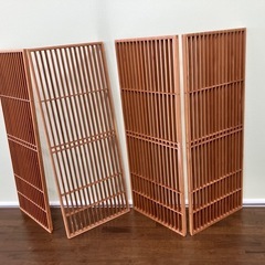夏休みの工作に！木製格子（細目）４枚組　アクセントやＤＩＹ用の画像