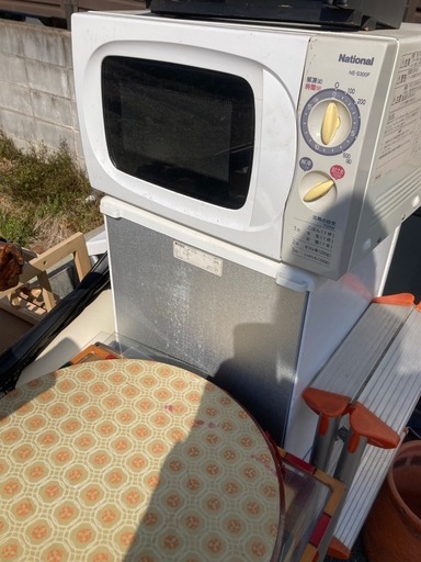 ナショナル　電子レンジと冷蔵庫