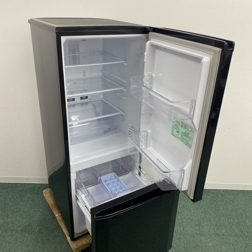 ★三菱2ドア冷蔵庫146L 2018年製 ブラック★ 146L 2ドア冷蔵庫（マットブラック）【右開き】 | 三菱 | MR-P15M-B