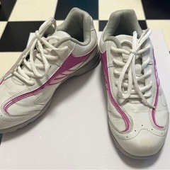 Freimage ホワイト ピンク ゴルフシューズの画像