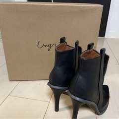 Ungrid ウエスタンブーツ 黒の画像