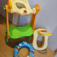 【急募】階段つき補助便座 3点セット♪アンパンマンとトーマス