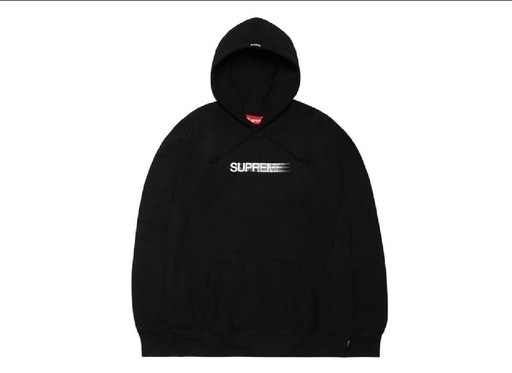 シュプリーム　モーションロゴパーカー　黒　S