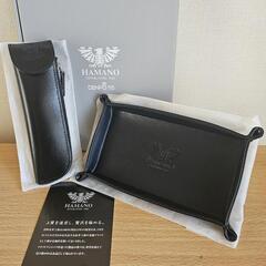 濱野 皮革工藝 牛革 ビジネス ステーショナリー セット HAMANO