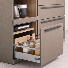 綾野製作所　AYANO AU/AG アデル 食器棚 スタッコホワイトの画像