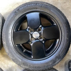 185/60R16 タイヤ　ホイール　シエンタ　トヨタ　純正　ブラック　黒の画像