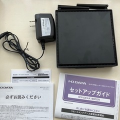 I-O DATAのWi-Fi 6対応ルーター「WN-DEAX1800GR」の画像