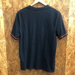 【A458】Tシャツ MONCLER ベロアロゴ ブラック サイズSの画像