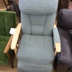 ★ジモティ割あり★  リクライニングチェア グリーン クリーニング済み KJ8317の画像