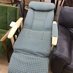 ★ジモティ割あり★  リクライニングチェア グリーン クリーニング済み KJ8317の画像