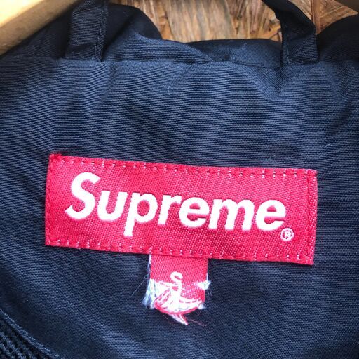 【A459】ナイロンジャケット Supreme  ブラック サイズS