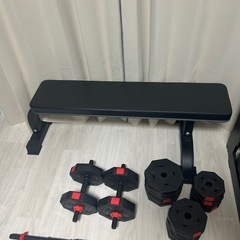ダンベル&バーベル&ベンチのセット