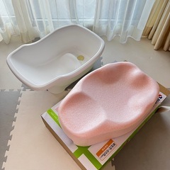 【美品・半額以下】ベビーバス／ひんやりしないおふろマット セット売り