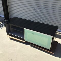 209 テレビ台  サイドボード ブラック 横幅 130.5㎝ 奥行 46㎝ 高さ 42㎝の画像