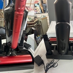 東芝 掃除機 コードレス スティッククリーナー ハンディ VC-WL100-R サテンレッド スティックの画像